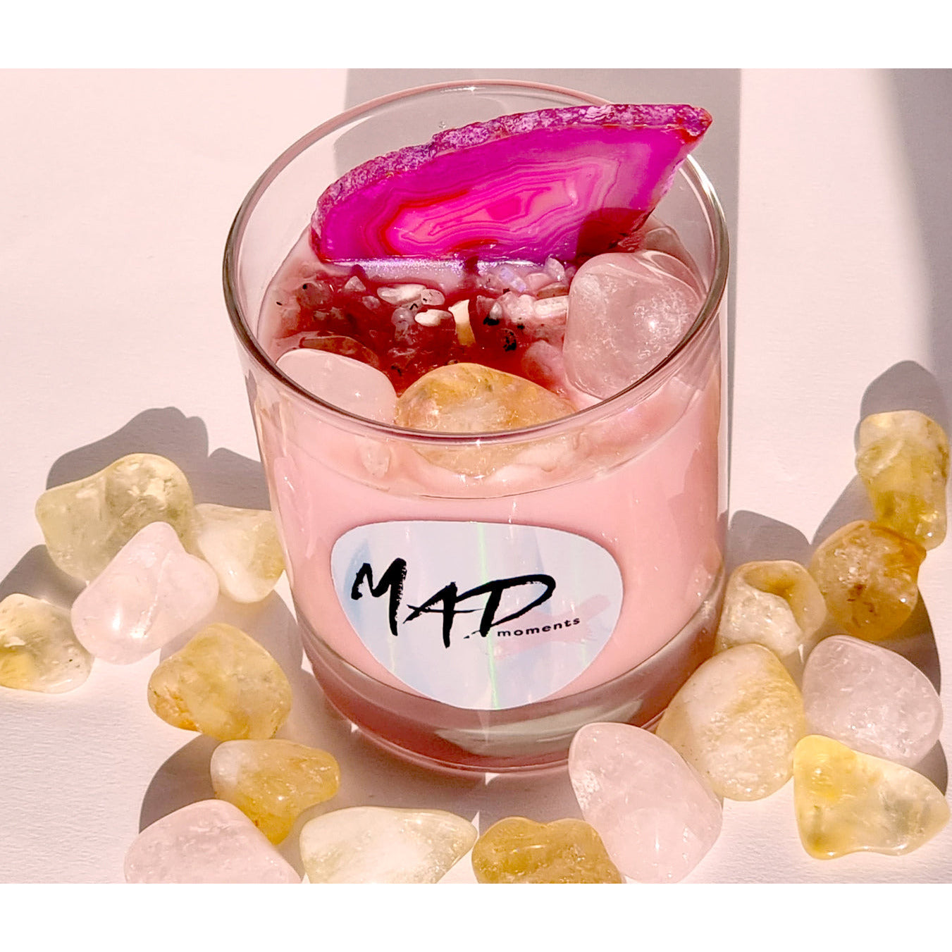 Uplifting Crystal Candle